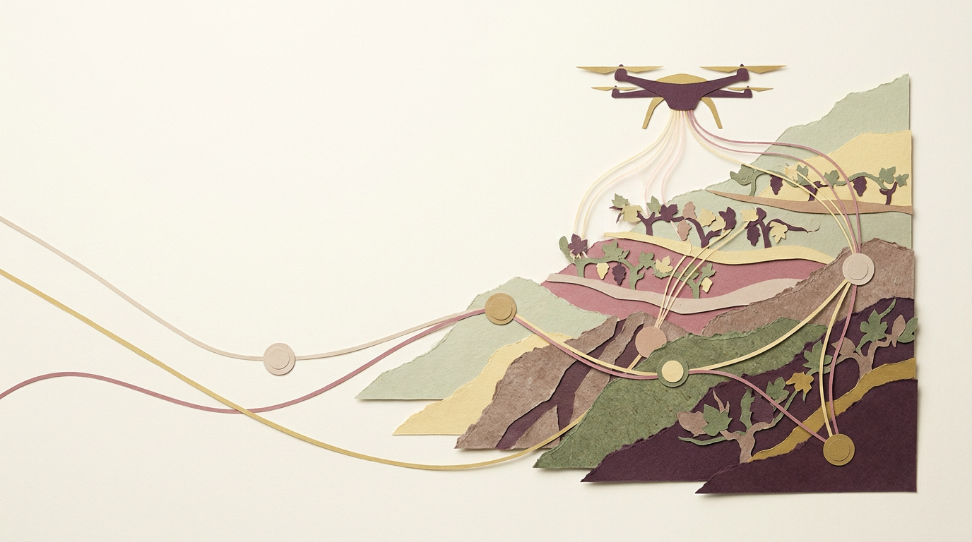 Canary Wine joins AI and drone project for steep-slope vineyards